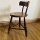 Tripod stool with backrest