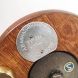 Teak and brass table lamp, mid-century, Sweden 1950s