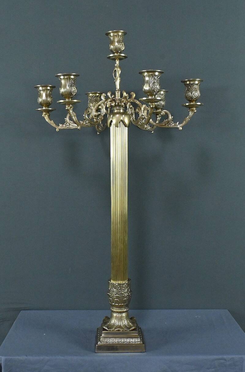 Important Bronze Candelabra, Louis XVI style – Late 19th century