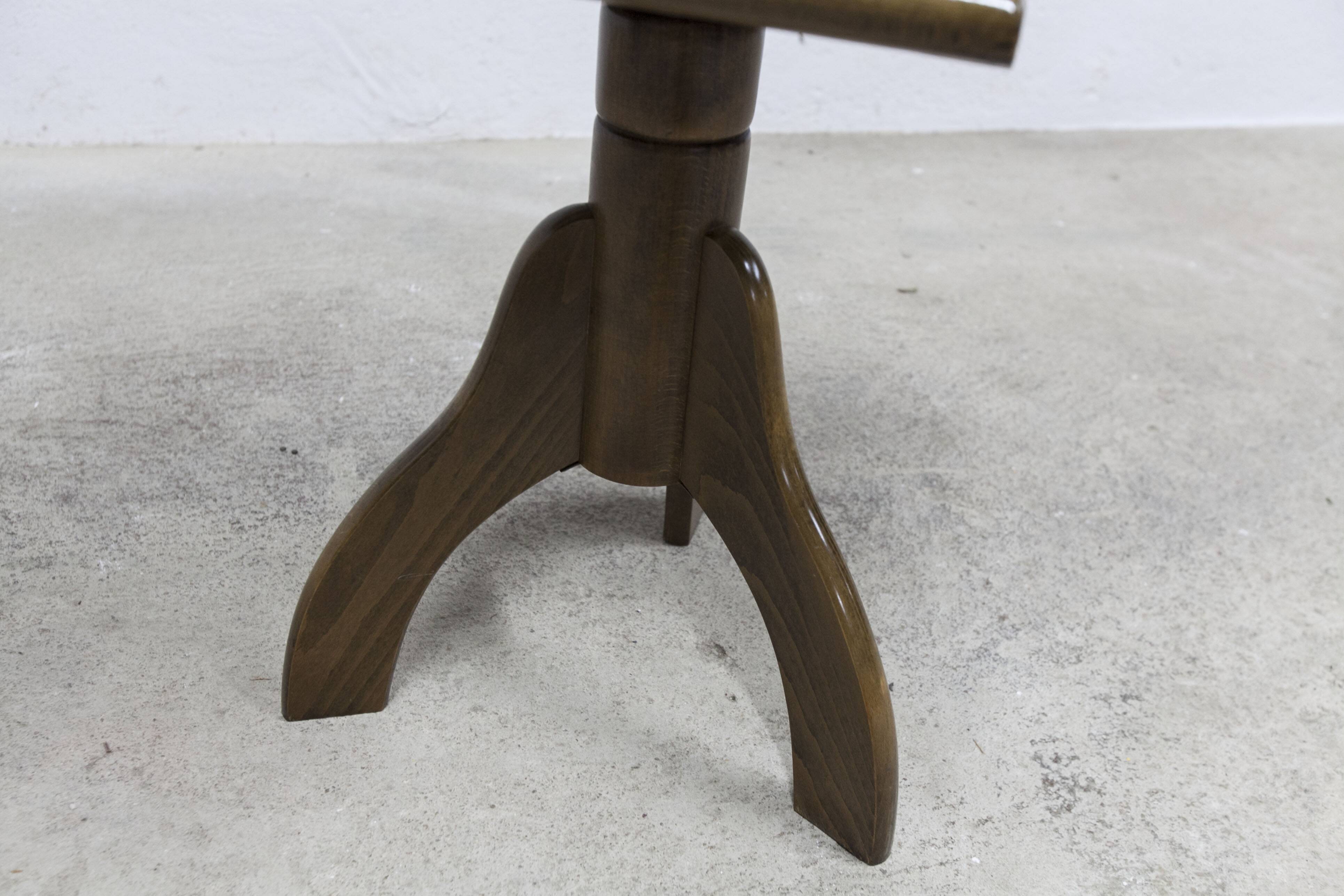 Reiner modell piano stool with vintage swivel screws 1960s