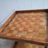Table basse mobile vintage en plexiglas