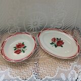 2 old dishes Digoin and Sarreguemines