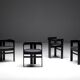 Pigreco chairs by Tobia Scarpa for Tacchini, Italy, 1960s