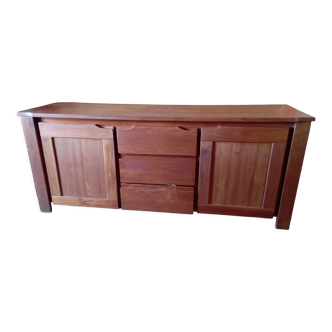 Solid teak sideboard african handicraft year 1989