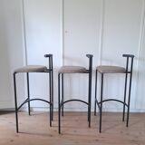 Set of 3 Tokyo bar stools by Rodney Kinsman for Bieffeplast.