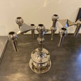 3 s22 candlesticks and 1 nagel modular base vintage 1970