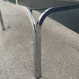 Space age coffee table in smoked glass