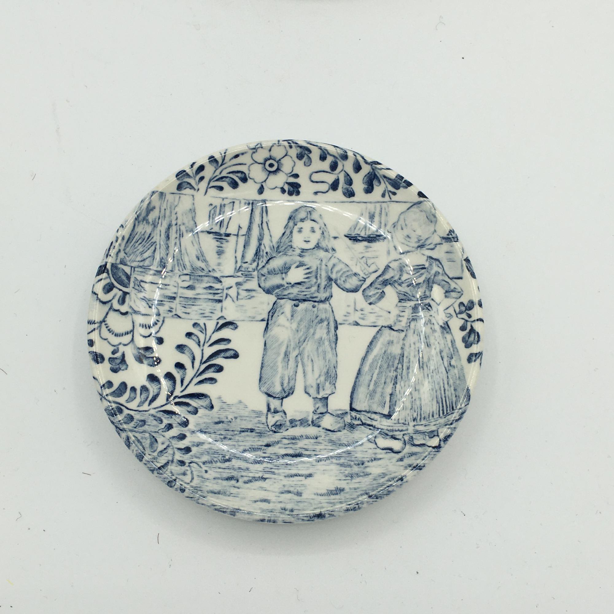 Lot de 6 assiettes Décor Delft - Boch
