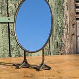Metal mirror with duck legs