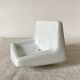 Wall soap dish in Limoges porcelain