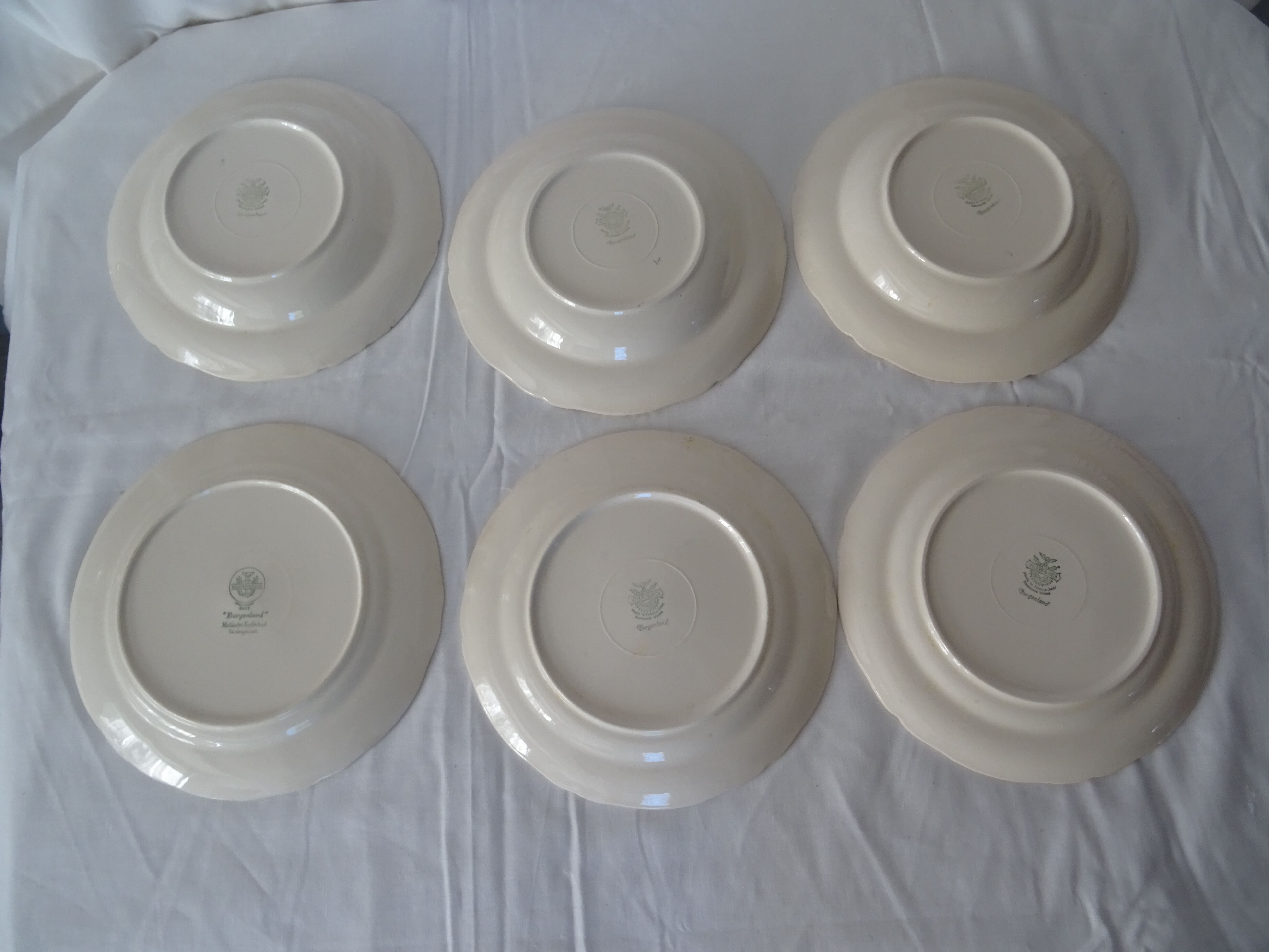 6 old faience plates 434 112 villeroy boch burgenland blue