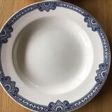 2 flat plates iron earth salins navy blue jumièges