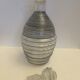 Carafon en verre strié