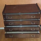 Vintage 4 drawer chest of drawers 1970