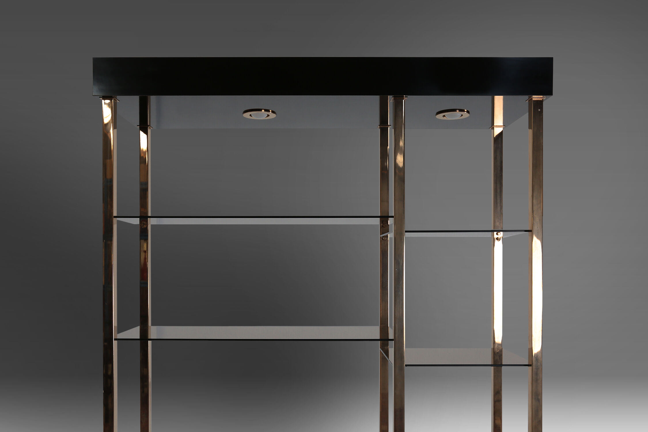 Hollywood regency style wall unit from Belgochrom, 1970s