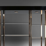 Hollywood regency style wall unit from Belgochrom, 1970s