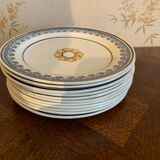 Set of antique earthenware plates