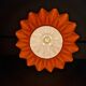 Vintage suspension in orange opaline, 1970
