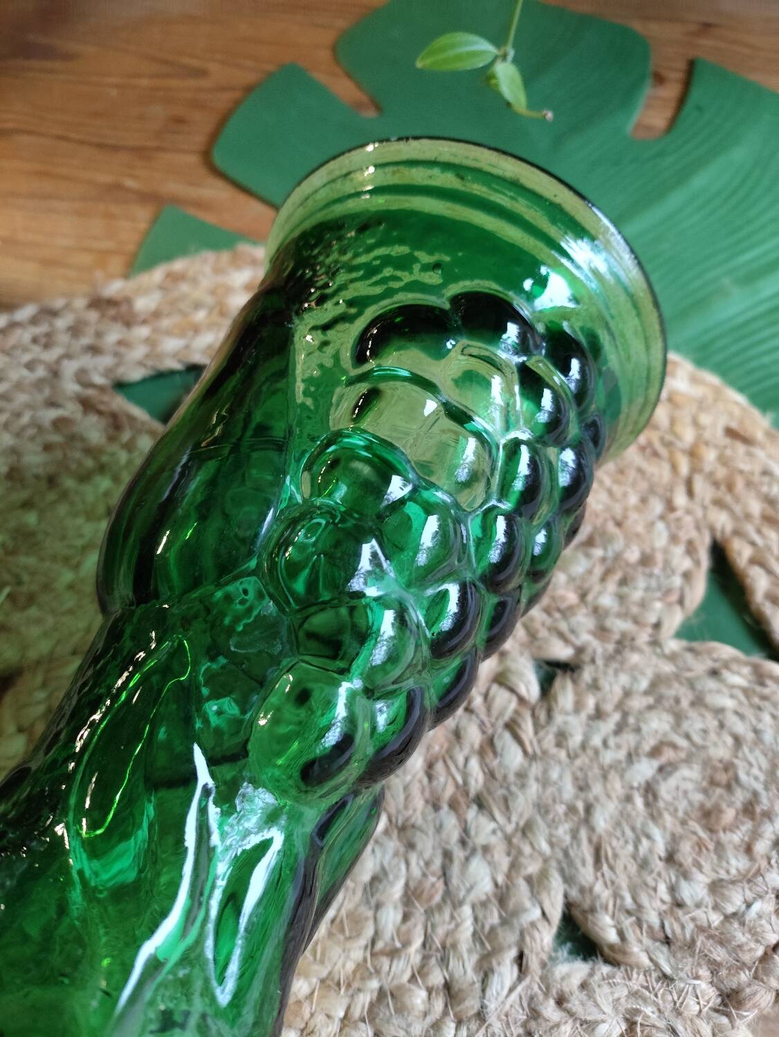 Vase en Verre Vert d'Empoli Italie