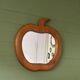 Wooden apple mirror