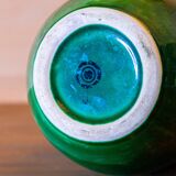 Green ceramic chest signed FG 70's