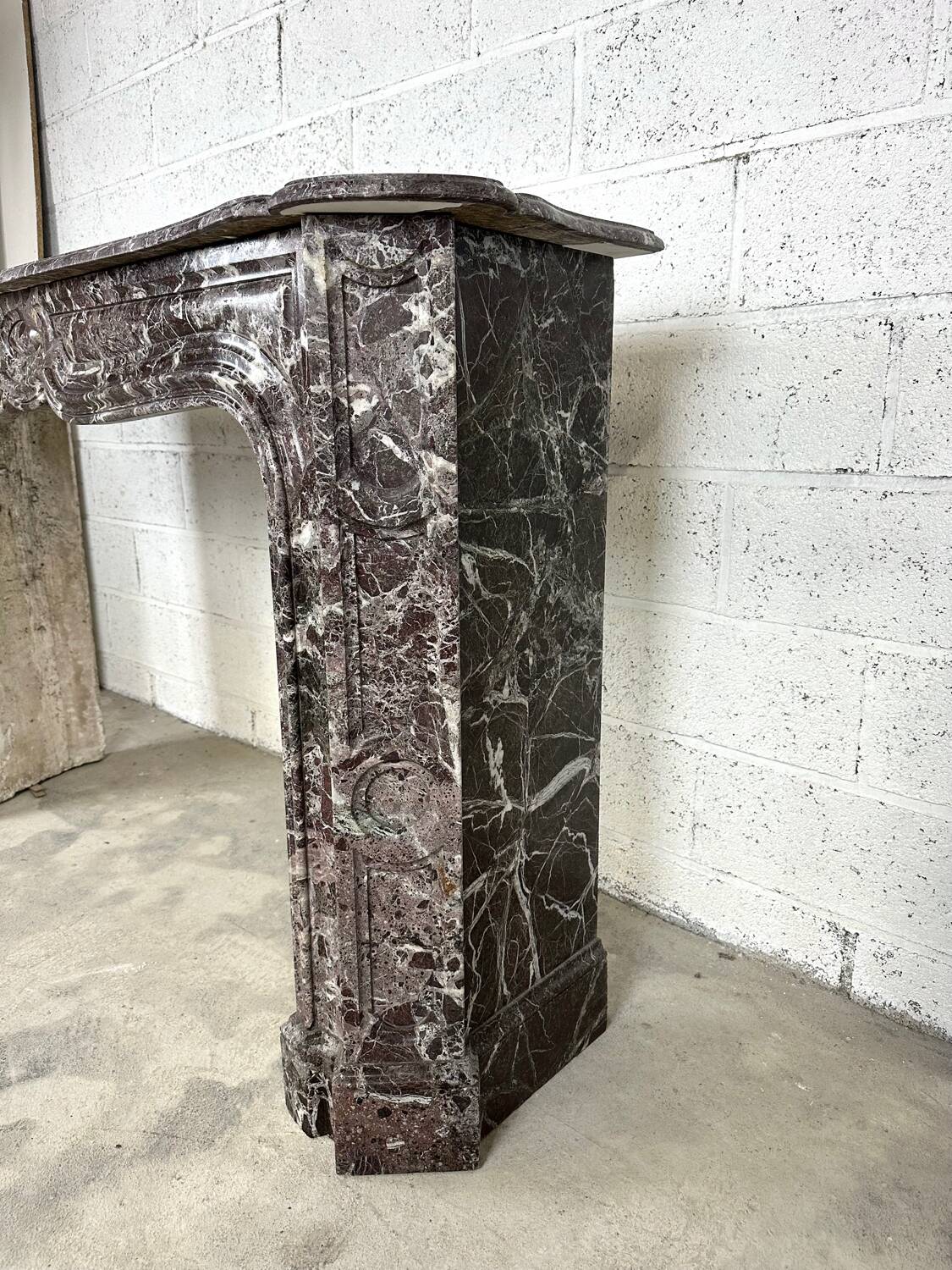 Italian Levanto marble fireplace 19th century