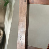 Louis Philippe straw chair from the 19th century in solid walnut, dowelled.