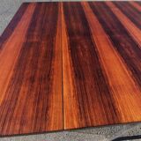 Chrome and rosewood extendable table by Alain Richard, France, 1950s