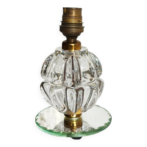 Pied de lampe en cristal - pierre