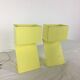 Pair of folded metal bedside lamps 1950