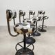 Vintage Cobra bar stools by Borje Johanson, Sweden