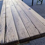 Guinguette table and benches set