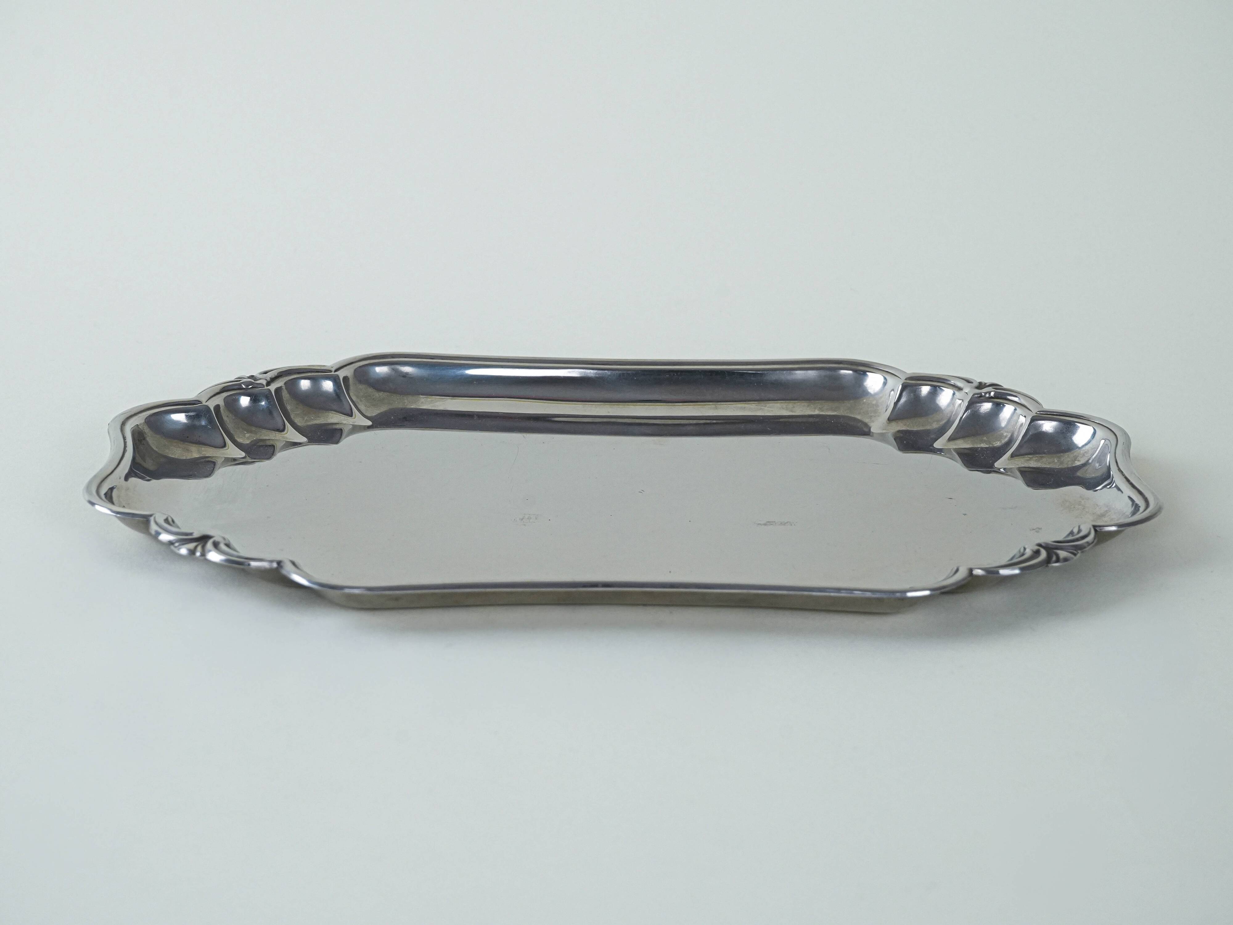 Mirrored stainless steel tray, Danish design, 1970s, production: Denmark