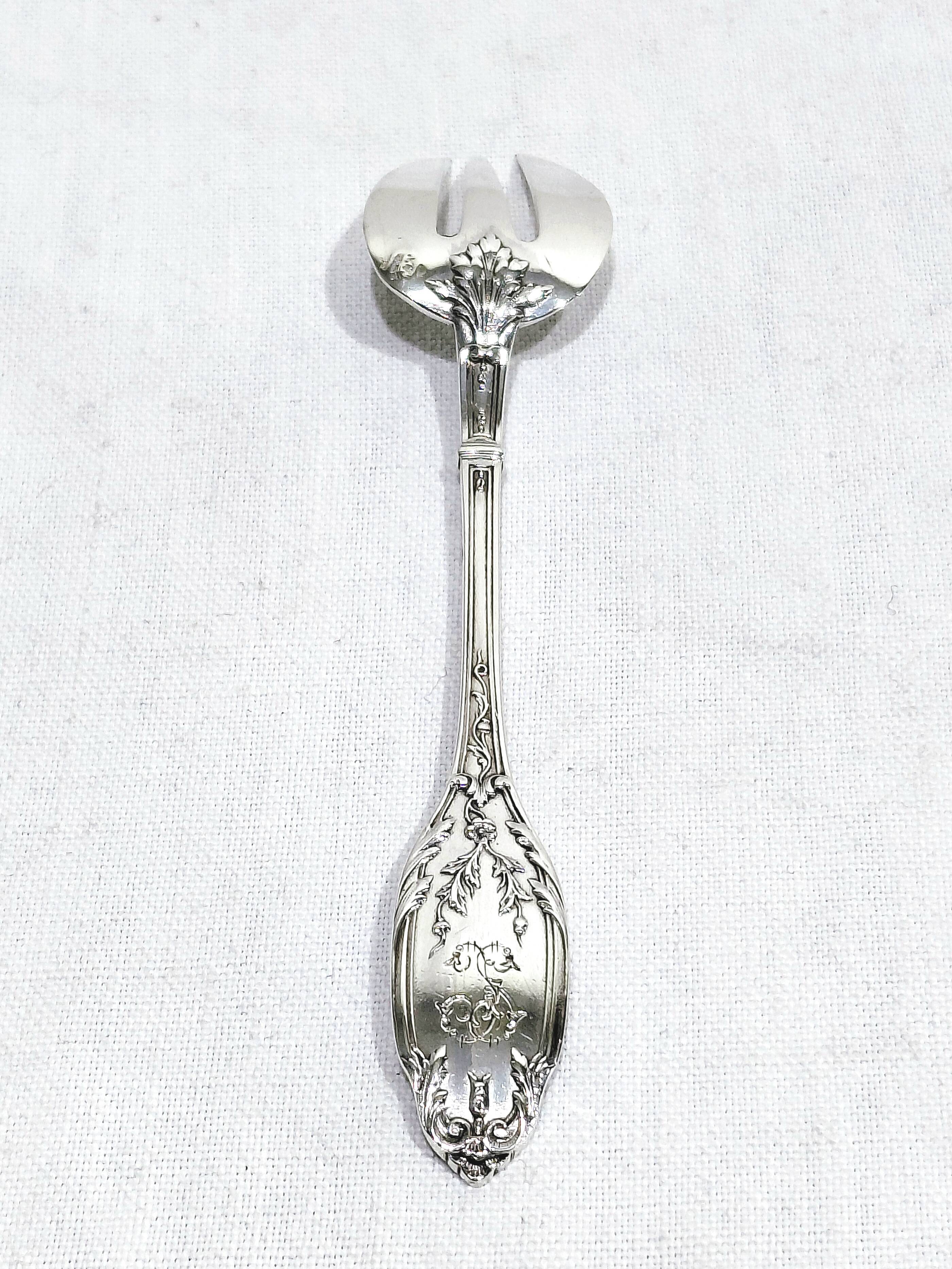 Eugène lefebvre - silver plated oyster forks