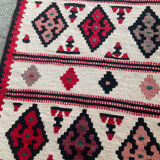 Vintage woven wool Kilim rug