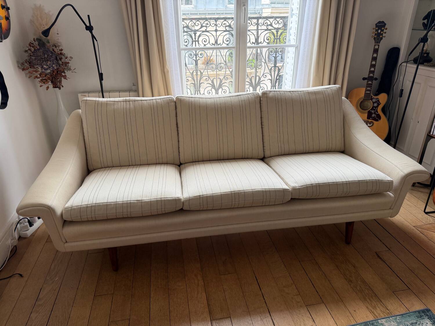 Vintage Danish teak sofa and armchair – 1960s