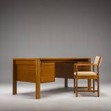Mid-Century Teak Freestanding Desk from GV Møbler, 1960s