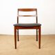 4 Danish chairs in rosewood and new leatherette by Henning Kjaernulf 1960.