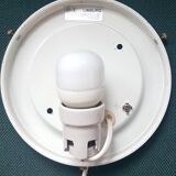 Glashutte Limburg - opal glass shell wall lamp / sconce vintage, 1960s 1970s Germany