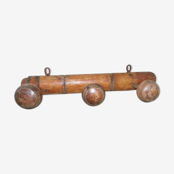 Coat rack, shelf, very deco, 3 paterres, 1900 Belle Epoque