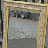 Pastel floral decoration mirror 100x80cm