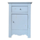Handcrafted blue chest of drawers.