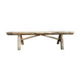 Brutalist style farm bench