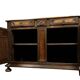 Louis XIII period Burgundy sideboard in solid oak and walnut circa 1680