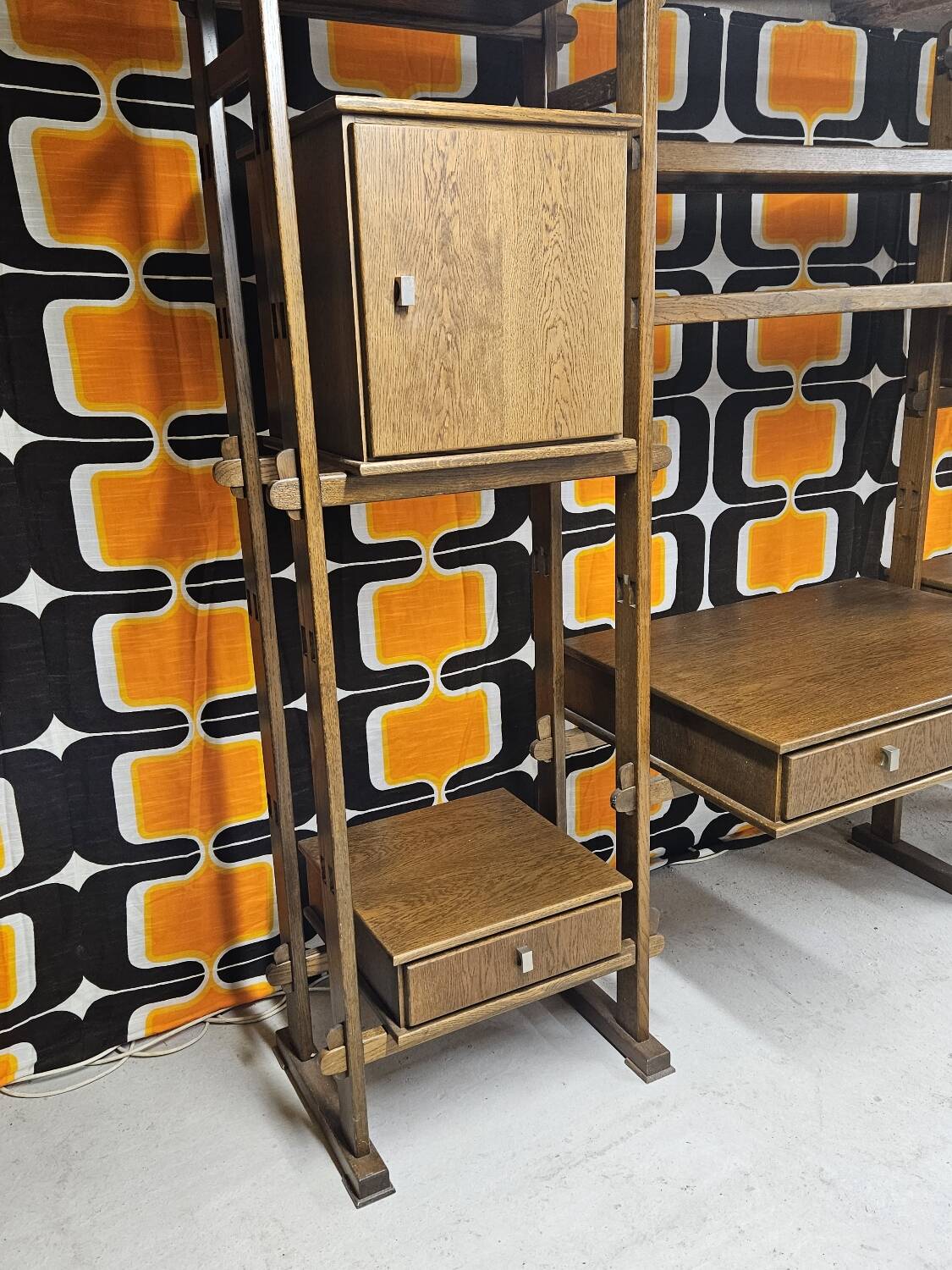 Vintage modular furniture 1970" library desk