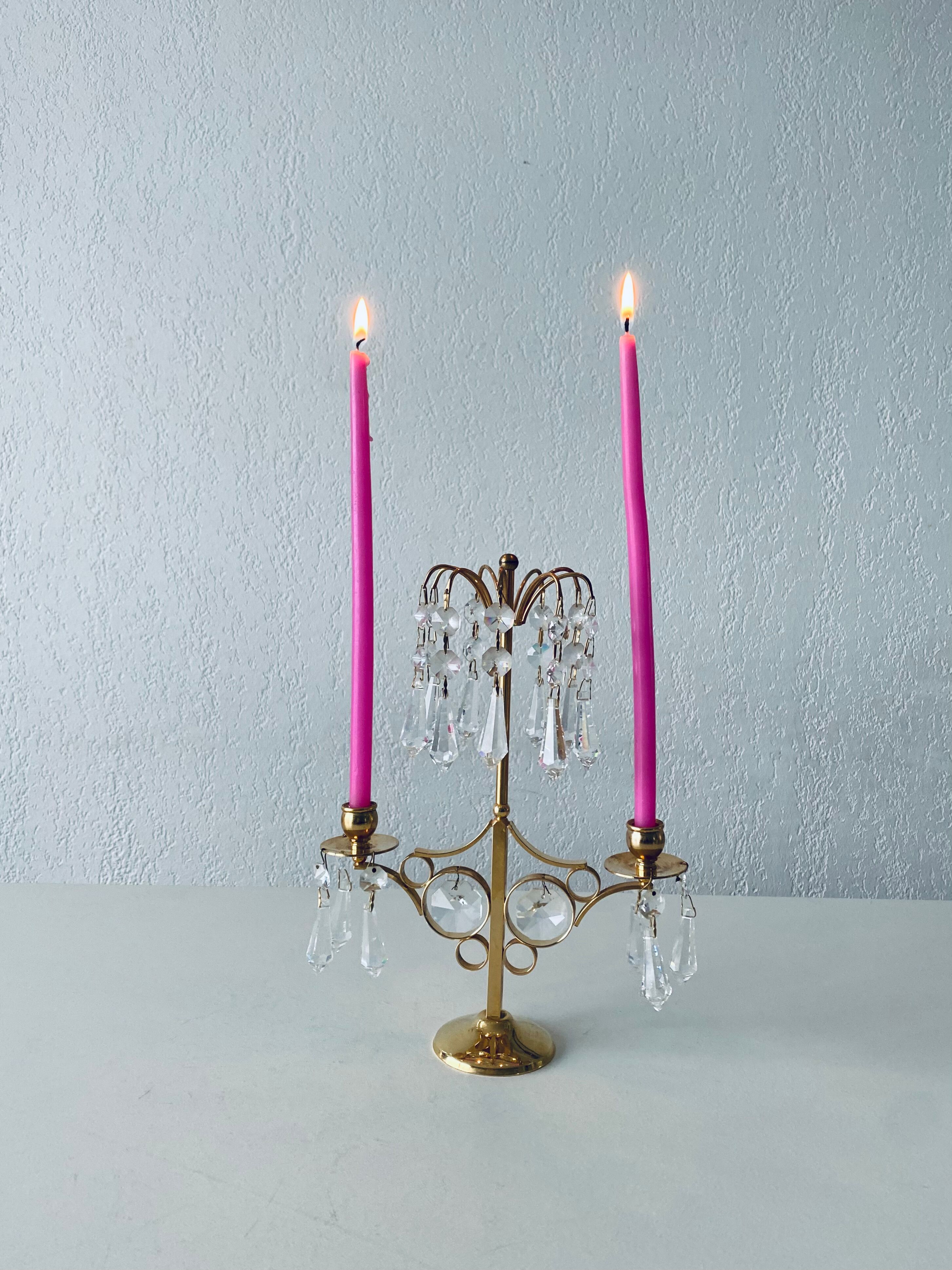 Candle holder with tassels
