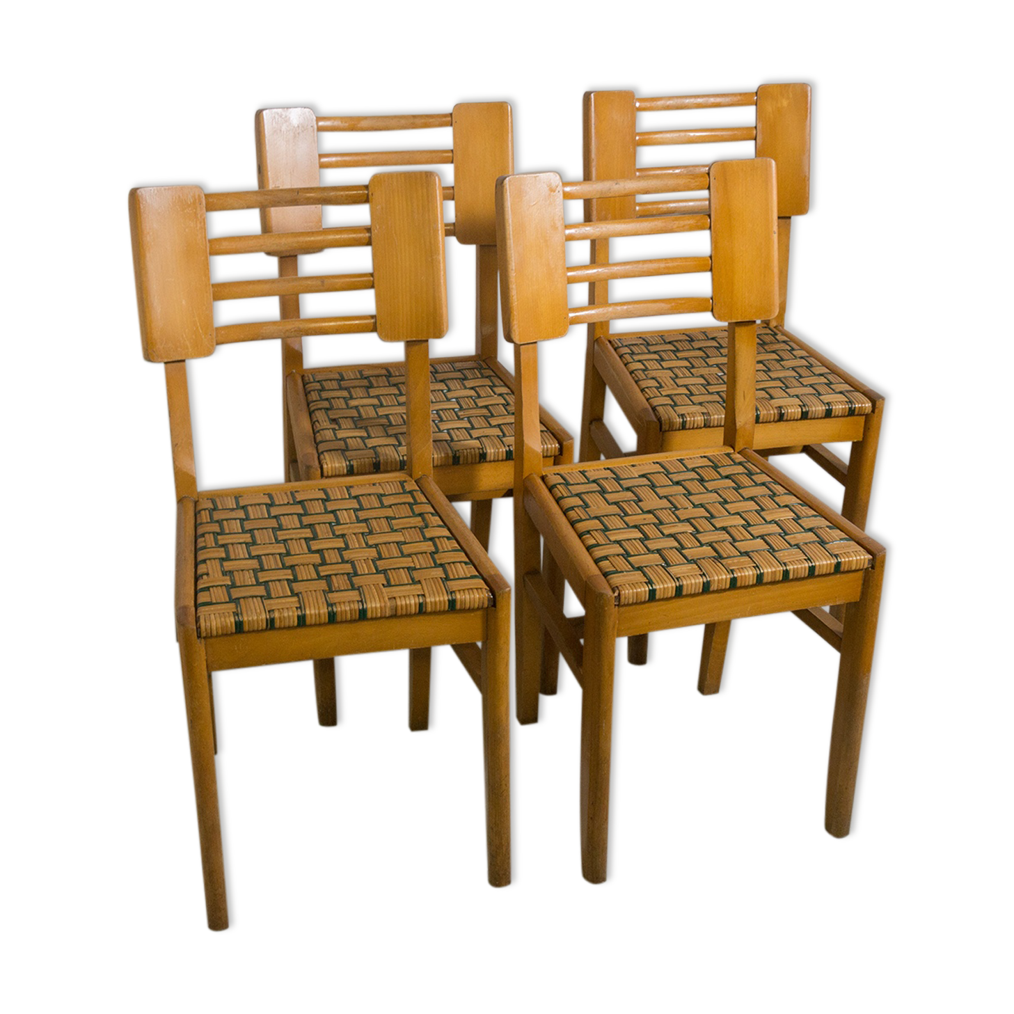 Set of 4 chairs by Pierre Cruège 1950
