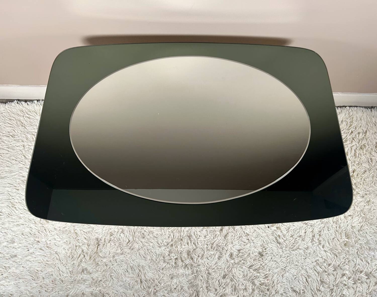 Italian design smoked mirror Veca 70s