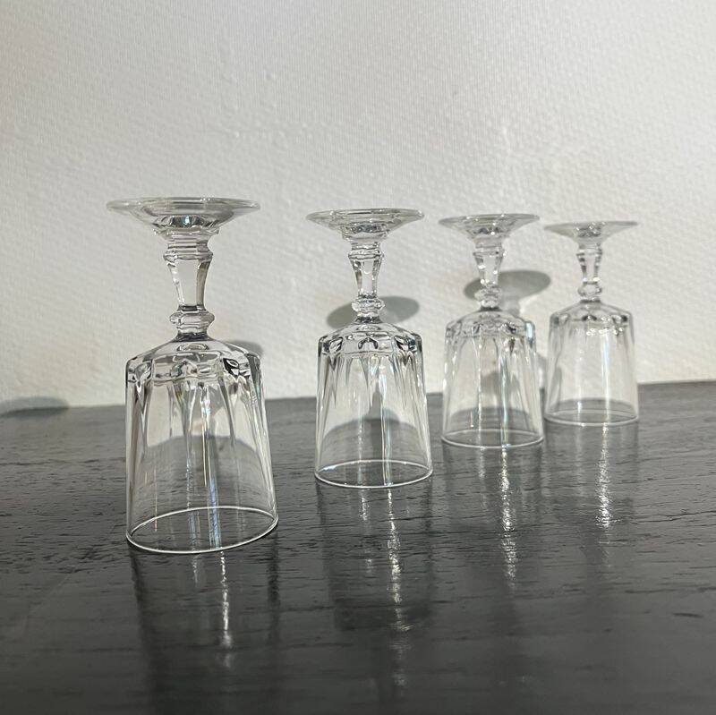 Crystal liqueur glasses