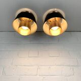 Pair of Tivoli Jørn Utzon ceiling lights for Nordisk Solar Denmark, 1950-60s
